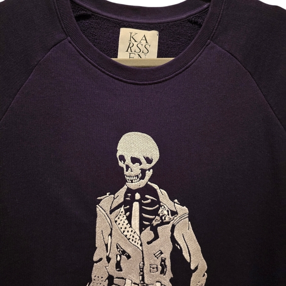 Zoe Karssen Dead Rockers Longsleeve Sweatshirt. Size XS - Picture 4 of 8